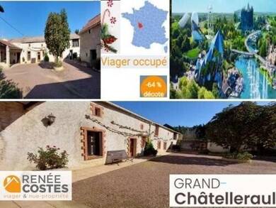 Maison en viager occupé Bouquet 80 410 € 6 pièces 3 chambres 135 m² 1 800 m² de terrain Antoigne Chatellerault 86100