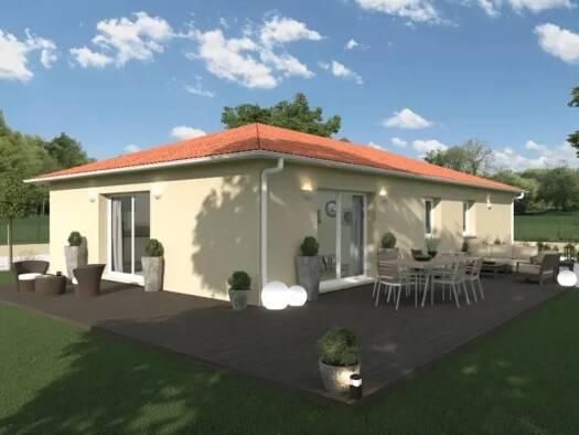 Terrain avec maison neuve à vendre 415 000 € 5 pièces 4 chambres 120 m² 706 m² de terrain Saint-Georges-d'Espéranche 38790
