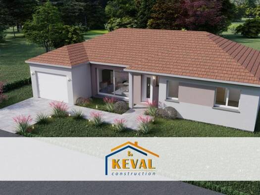 Terrain avec maison neuve à vendre 205 500 € 4 pièces 3 chambres 80 m² Troisfontaines 57870