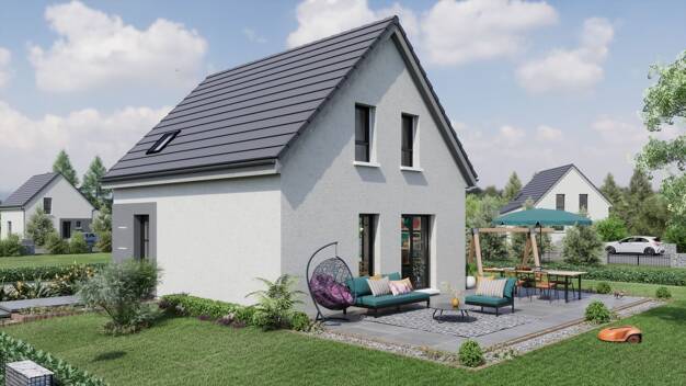 Terrain avec maison neuve à vendre 298 500 € Gries 67240