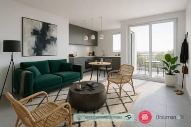 Appartement à vendre - Neuf 432 001 € 3 pièces 2 chambres 62 m² 2ème étage Centre L'Haÿ-les-Roses 94240