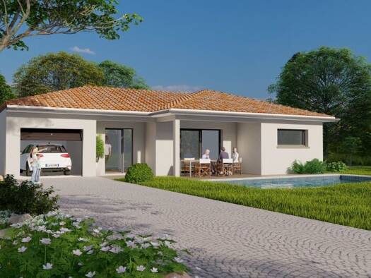 Terrain avec maison neuve à vendre 214 400 € 4 pièces 3 chambres 90 m² 700 m² de terrain Cuisery 71290