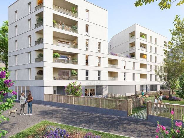 Appartement à vendre - neuf 184 625 € 2 pièces 41 m² 5ème étage dès le 30/06/2027 Croix Bonneau-Bourderies Nantes 44200