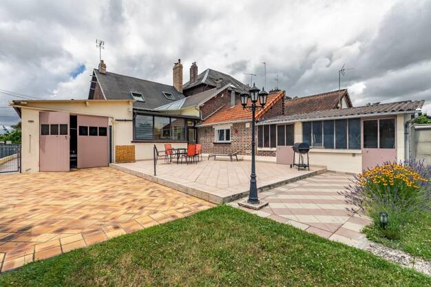 Maison de plain-pied à vendre 171 900 € 4 pièces 3 chambres 110 m² 1 032 m² de terrain Quessy Centre Tergnier 02700