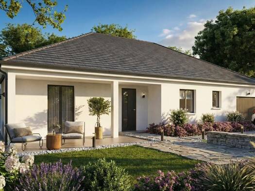 Terrain avec maison neuve à vendre 181 663 € 3 pièces 2 chambres 73 m² 1 200 m² de terrain Saint-Éloi 58000