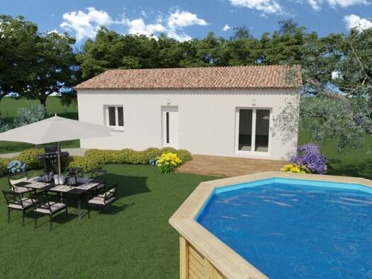 Terrain avec maison neuve à vendre 241 890 € 3 pièces 2 chambres 59 m² 388 m² de terrain Agglomeration Sénas 13560