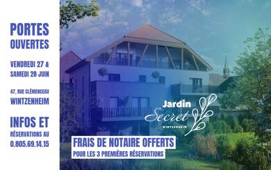 Appartement à vendre - Neuf 149 900 € 1 pièce 34,3 m² disponible à partir du 30/06/2027 Sud Ouest Wintzenheim 68920