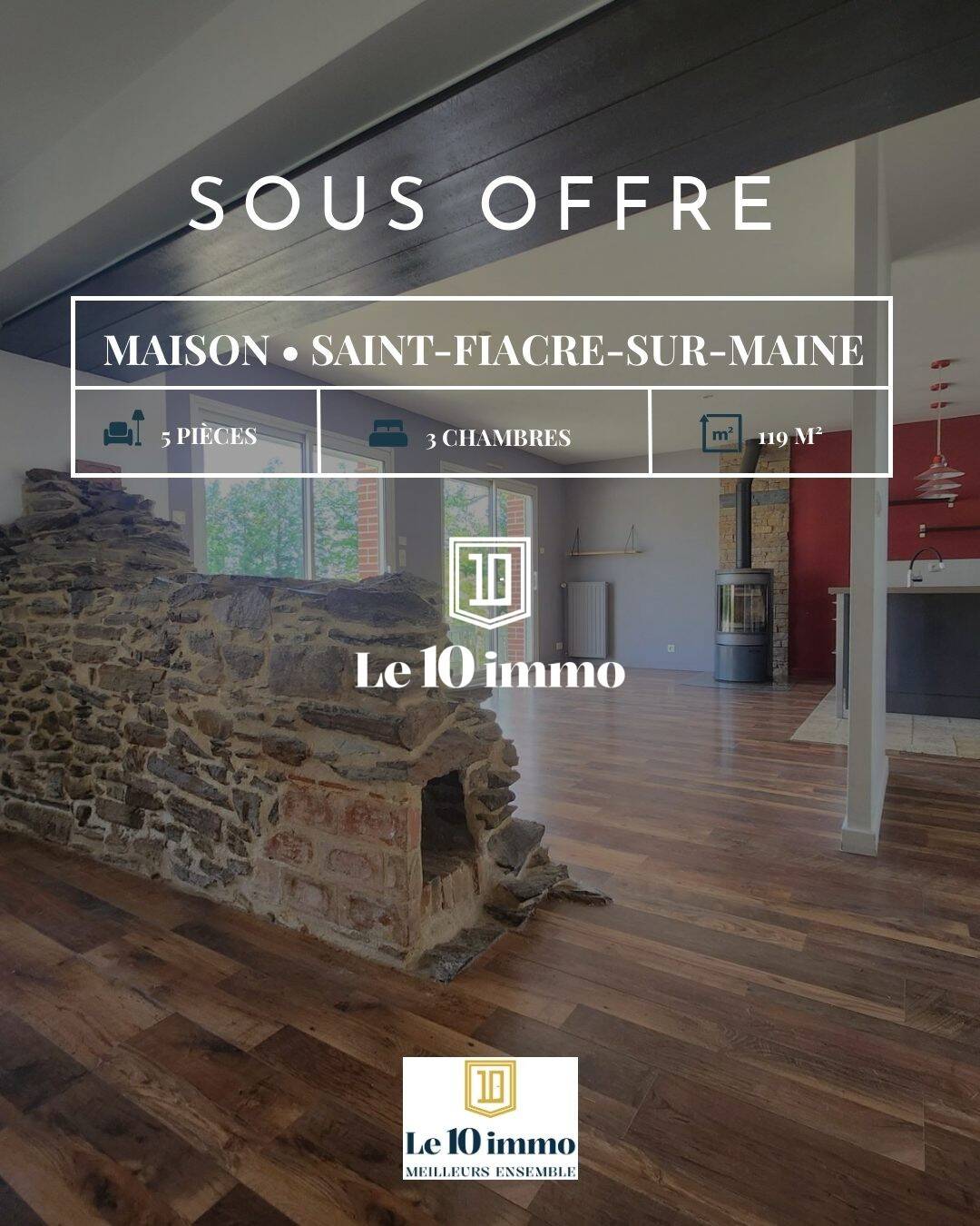 Maison à vendre, 119m², SAINT FIACRE SUR MAINE