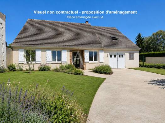 Maison de plain-pied à vendre 175 000 € 4 pièces 3 chambres 73 m² 517 m² de terrain Bouconvillers 60240