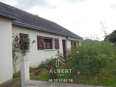 Maison de plain-pied à vendre 184 940 € 4 pièces 3 chambres 90 m² 450 m² de terrain Gennes Val de Loire 49350