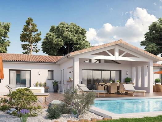 Terrain avec maison neuve à vendre 525 938 € 5 pièces 4 chambres 144 m² 845 m² de terrain Martillac 33650