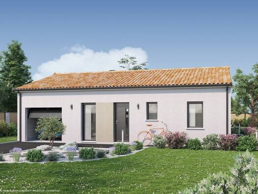 Terrain avec maison neuve à vendre 133 899 € 3 pièces 2 chambres 75 m² 997 m² de terrain Savigné 86400
