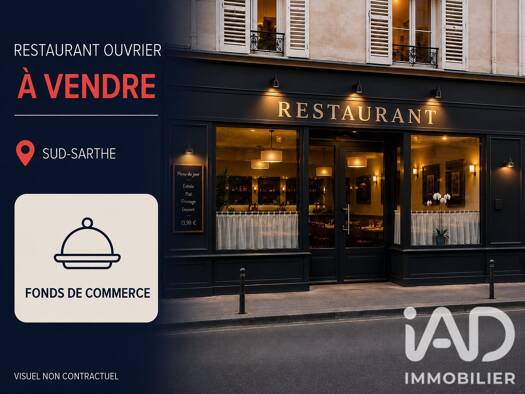 Local commercial à vendre 89 600 € 220 m² de surface de vente Nord Le Lude 72800
