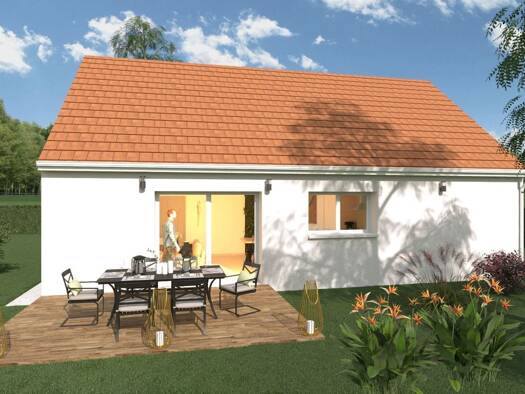 Terrain avec maison neuve à vendre 184 900 € 2 pièces 1 chambre 66,28 m² 3 039 m² de terrain Saint-Rémy-en-Rollat 03110