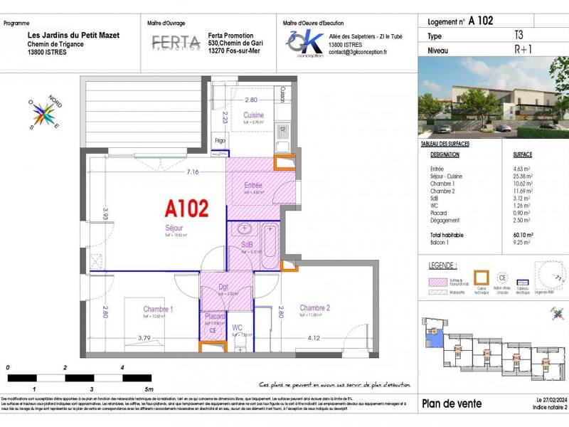 Maison à louer, 60m², ISTRES