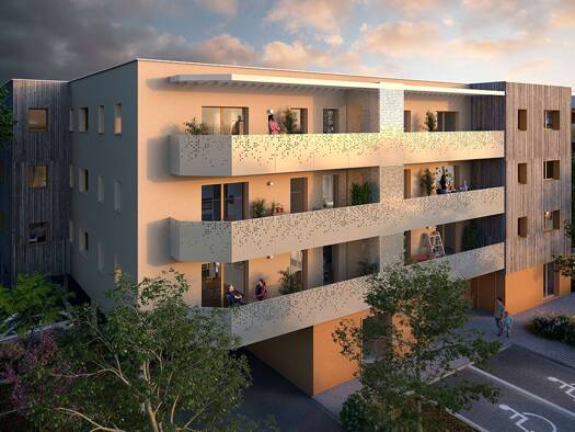 Appartement à vendre - neuf 159 000 € 2 pièces 1 chambre 46 m² Étage 1/3 Sud Lutterbach 68460