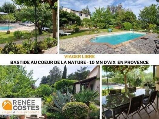 Maison en viager libre Bouquet 672 000 € 7 pièces 4 chambres 181 m² 5 000 m² de terrain Campagne en. E-Figons-Surville-Plantiers Éguilles 13510