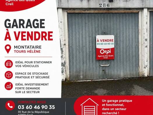 Parking à vendre 12 500 € 13 m² Bas de la Ville Montataire 60160
