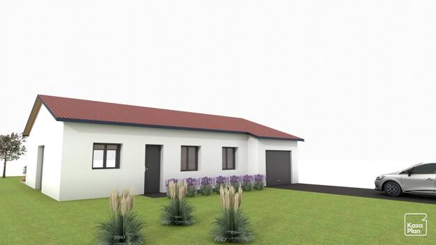 Maison de plain-pied à vendre 306 900 € 5 pièces 3 chambres 86 m² 430 m² de terrain Saint-André-de-Corcy 01390