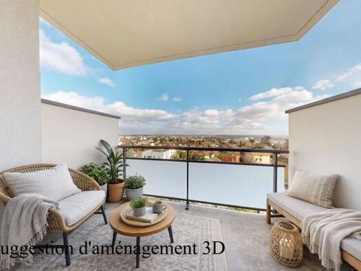 Appartement à vendre 158 000 € 3 pièces 2 chambres 66 m² Étage 6/9 Belleroche Villefranche-sur-Saône 69400