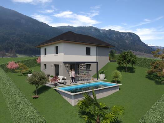 Terrain avec maison neuve à vendre 424 780 € 4 pièces 3 chambres 90 m² 530 m² de terrain Voglans 73420