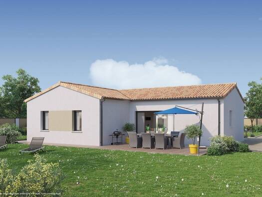 Terrain avec maison neuve à vendre 161 346 € 4 pièces 3 chambres 89 m² 360 m² de terrain Béruges 86190