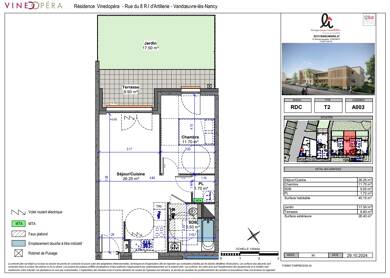 Appartement à vendre - Neuf 184 845 € 2 pièces 45,2 m² disponible à partir du 31/12/2026 Tourtel Vandoeuvre-Lès-Nancy 54500