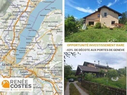 Maison en viager occupé Bouquet 92 650 € 7 pièces 3 chambres 263 m² 1 650 m² de terrain Cranves-Sales 74380