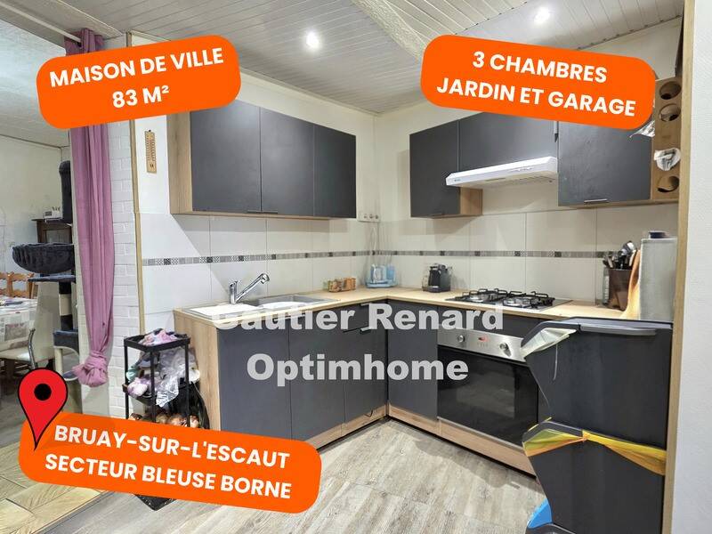 Maison à vendre, 83m², BRUAY SUR L'ESCAUT