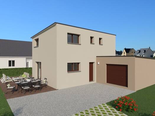 Terrain avec maison neuve à vendre 249 570 € 5 pièces 3 chambres 90 m² 547 m² de terrain Le Val-Saint-Père 50300