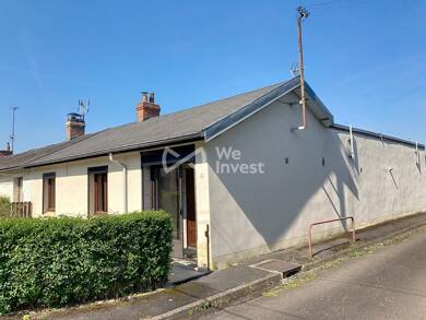 Maison de plain-pied à vendre 90 950 € 3 pièces 2 chambres 60 m² 446 m² de terrain Aulnoye-Aymeries 59620