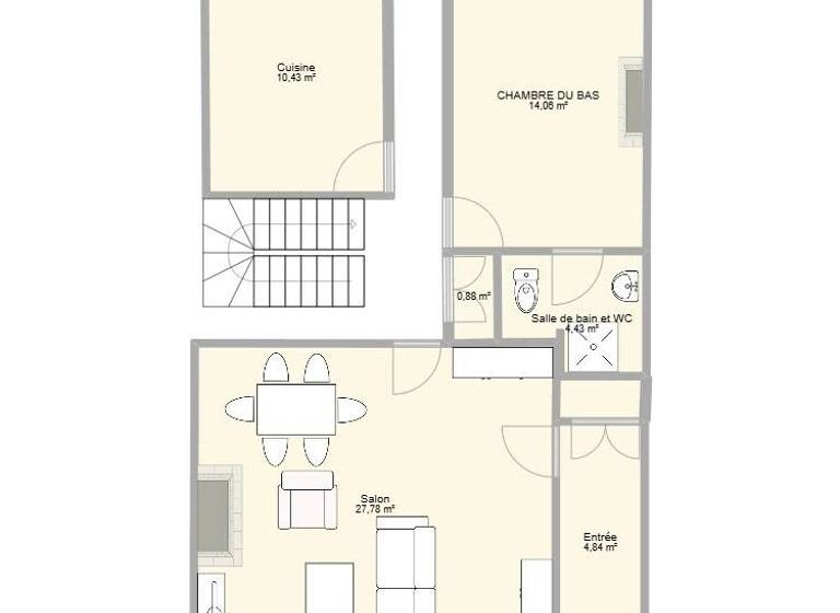 Maison à vendre 49 500 € 6 pièces 5<br/>chambres 122 m²<br/>superficie Castelnau Durban 09420
