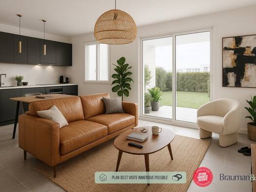 Appartement à vendre - Neuf 186 400 € 2 pièces 1 chambre 43 m² RDC Rive Droite Haubourdin 59320