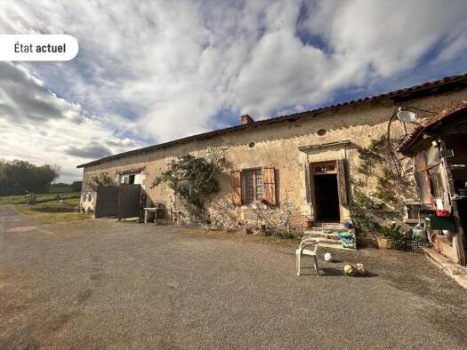 Maison à vendre 101 992 € 5 pièces 2 chambres 135 m² 3 103 m² de terrain Saint-Martial 16190