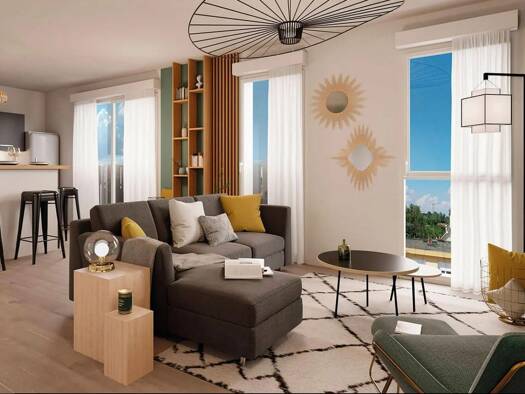 Appartement à vendre - Neuf 215 900 € 2 pièces 1 chambre 45 m² Étage 1/3 Bourg de Saint Thibault St Thibault des Vignes 77400