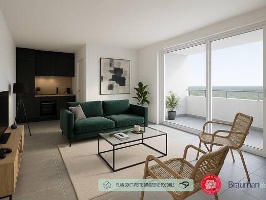 Appartement à vendre - neuf 317 000 € 3 pièces 2 chambres 65 m² 1er étage Morainvilliers 78630