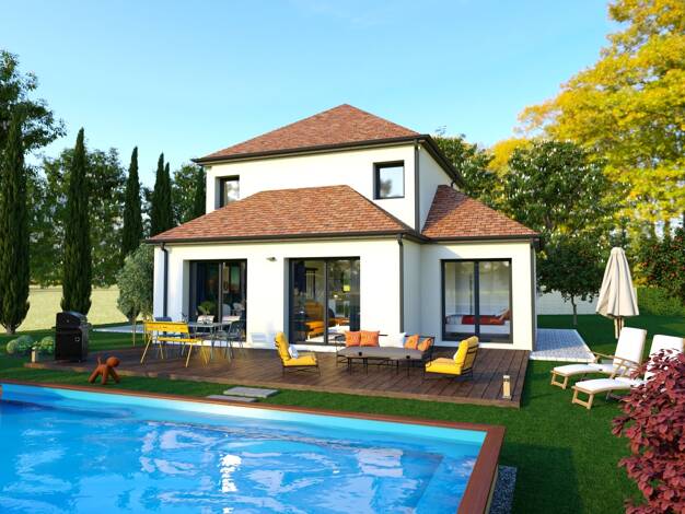 Terrain avec maison neuve à vendre 299 395 € 4 pièces 3 chambres 99 m² 783 m² de terrain Saint-Loup-de-Varennes 71240