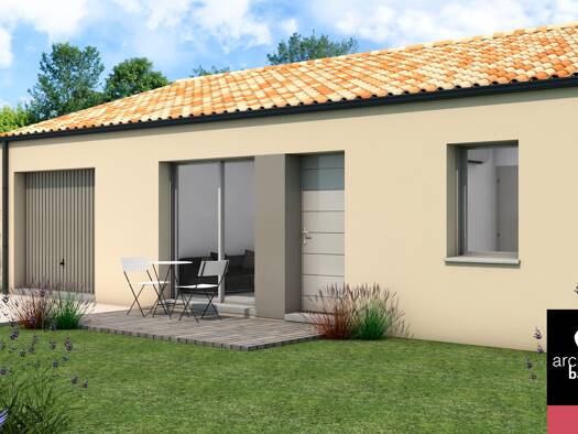 Terrain avec maison neuve à vendre 155 780 € 4 pièces 2 chambres 75 m² 298 m² de terrain Goise-Champommier-Champclairot Niort 79000