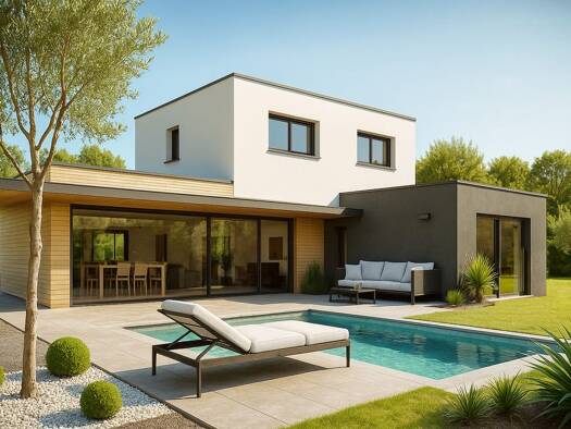 Terrain avec maison neuve à vendre 393 500 € 6 pièces 5 chambres 135 m² 600 m² de terrain Pompertuzat 31450