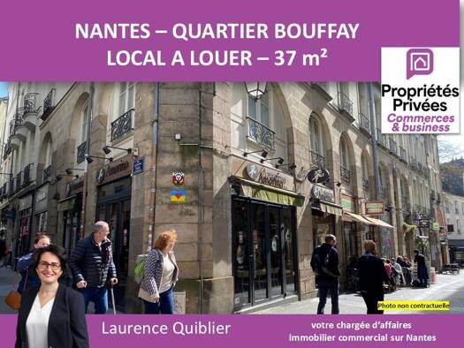 Local commercial à louer 658 € 37 m² de surface de vente divisible Graslin-Commerce Nantes 44000