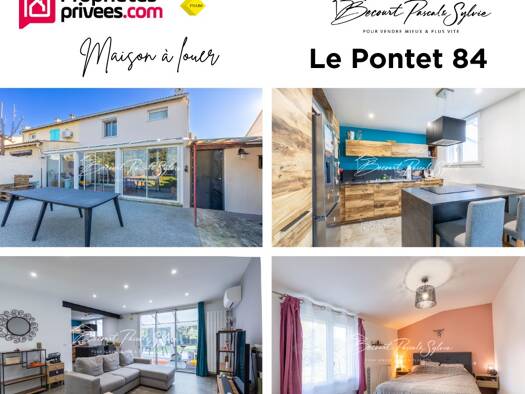 Maison à louer 1 250 € 5 pièces 3 chambres 93 m² 341 m² de terrain Arbalestiere Le Pontet 84130