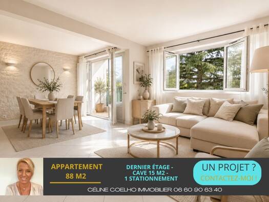 Appartement à vendre 210 000 € 5 pièces 3 chambres 88 m² Étage 3/3 Rue de Gravigny Chilly-Mazarin 91380