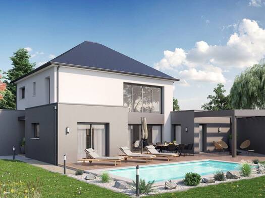 Terrain avec maison neuve à vendre 437 917 € 5 pièces 4 chambres 153 m² 392 m² de terrain Saint-Symphorien 35630