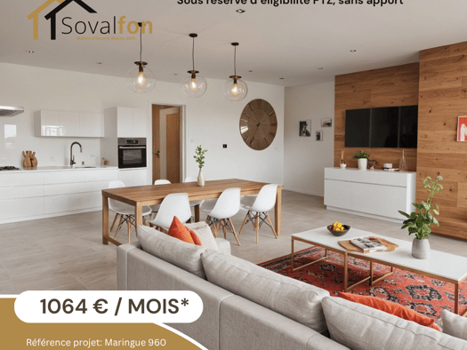 Terrain avec maison neuve à vendre 221 000 € 4 pièces 3 chambres 88 m² 960 m² de terrain Maringues 63350
