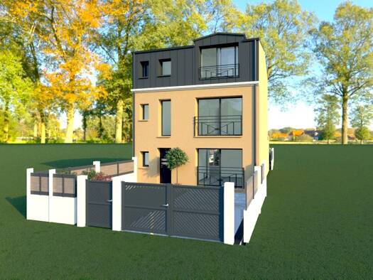Terrain avec maison neuve à vendre 994 000 € 7 pièces 6 chambres 162 m² 350 m² de terrain Gare-La Roue Fontenay-aux-Roses 92260