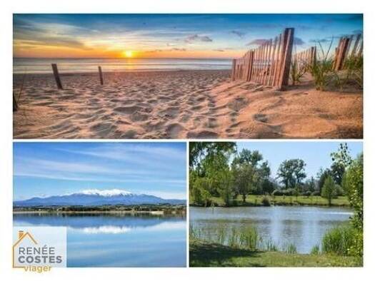 Maison en viager occupé Bouquet 99 400 € 3 pièces 2 chambres 88 m² Village Sud Canet-en-Roussillon 66140