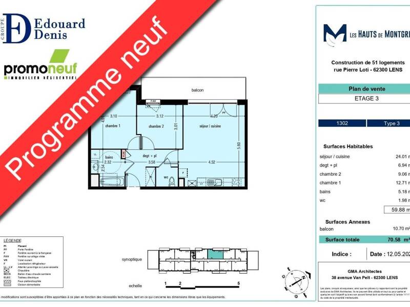 Maison à louer, 60m², LENS