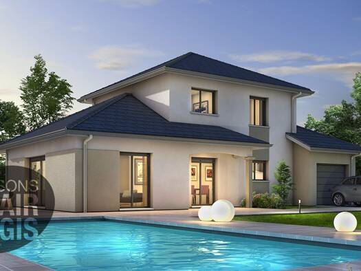 Terrain avec maison neuve à vendre 413 100 € 5 pièces 4 chambres 110 m² 717 m² de terrain Entrelacs 73410