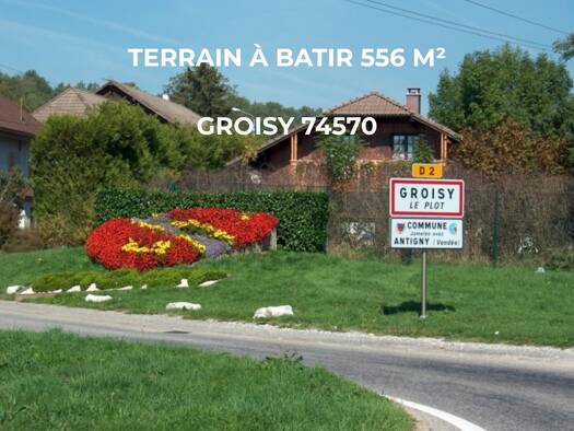 Terrain constructible à vendre 180 000 € 556 m² de terrain Groisy 74570