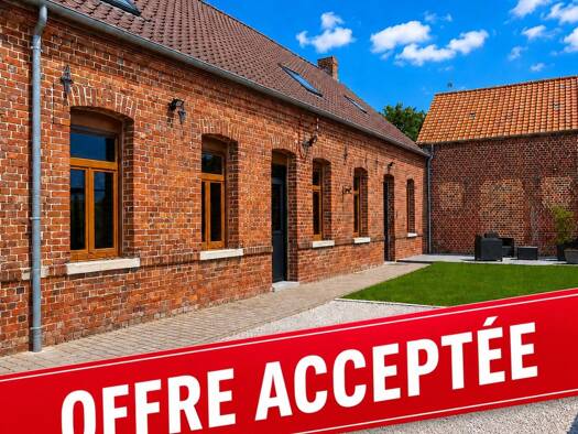Maison de plain-pied à vendre 317 000 € 6 pièces 4 chambres 160 m² 430 m² de terrain Saméon 59310